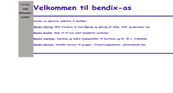 Desktop Screenshot of bendix-as.dk